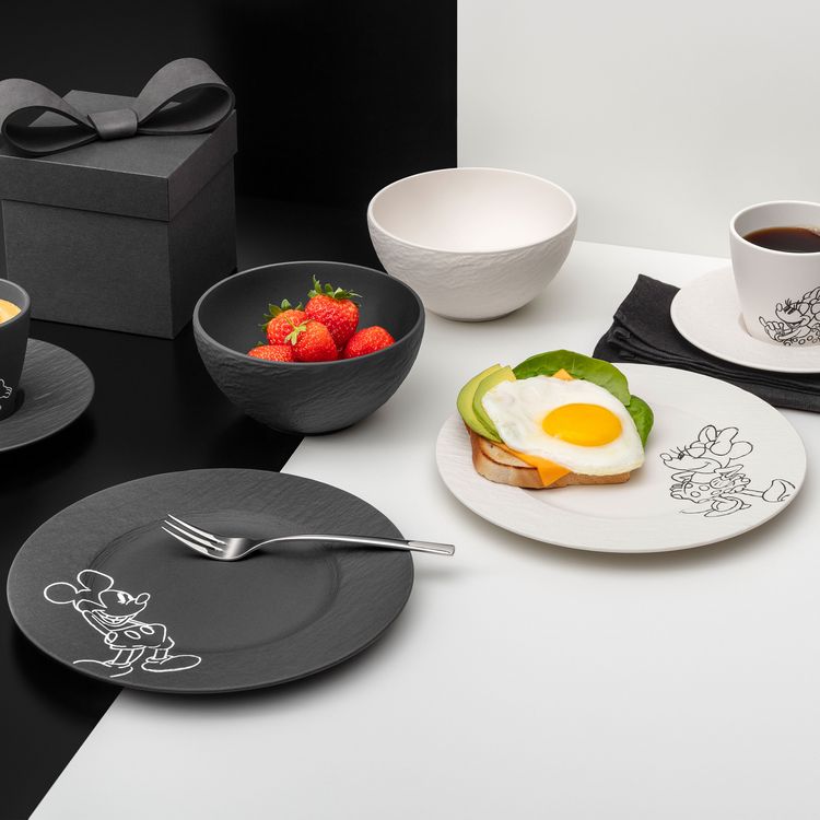 Produktbild: Villeroy & Boch Manufacture - Mickey Mouse Fr&uuml;hst&uuml;cks-/Dessertteller, 2-teilig