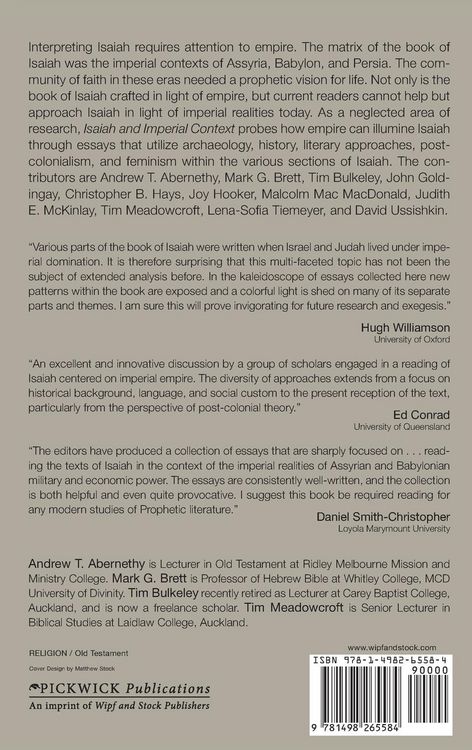 Produktbild: Isaiah and Imperial Context