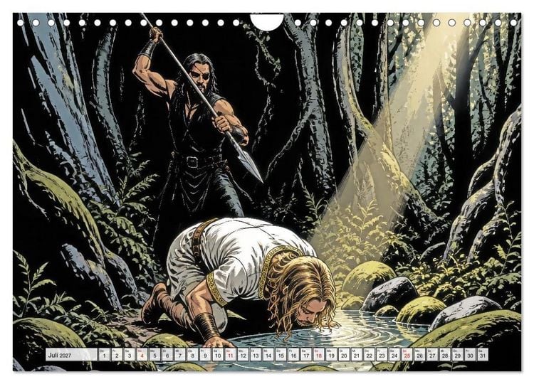 Produktbild: Die Nibelungen: Glanz und Verderben (Wandkalender 2027 DIN A4 quer), CALVENDO Monatskalender