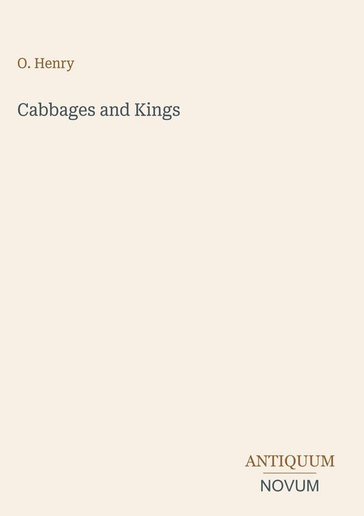 Produktbild: Cabbages and Kings