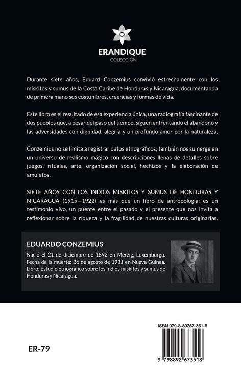 Produktbild: Siete a&ntilde;os con los indios miskitos y sumus de Honduras y Nicaragua (1915-1922)