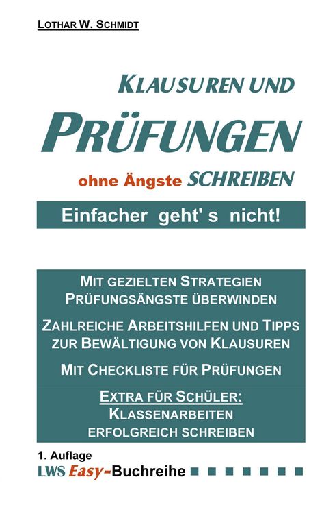 Produktbild: Klausuren und Pr&uuml;fungen ohne &Auml;ngste schreiben