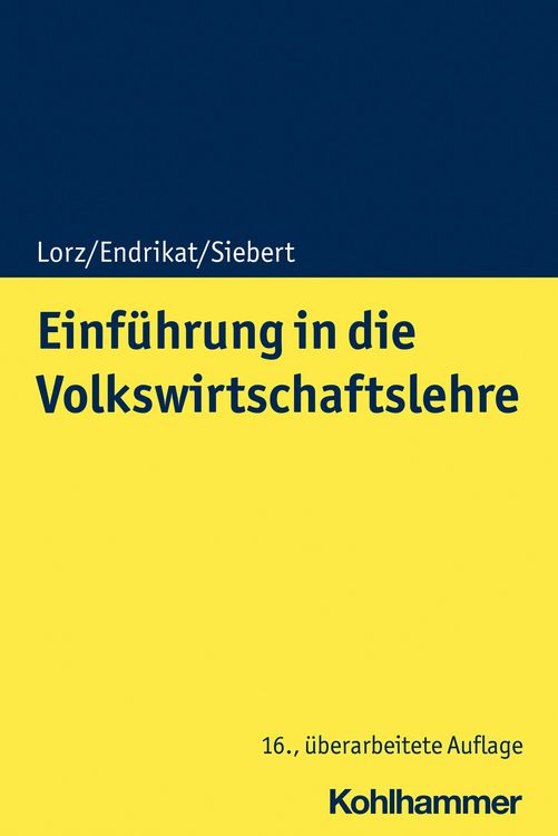 Produktbild: Einf&uuml;hrung in die Volkswirtschaftslehre