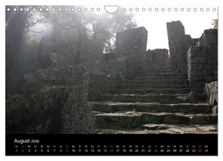 Produktbild: Machu Picchu - Peru (Wandkalender 2026 DIN A4 quer), CALVENDO Monatskalender