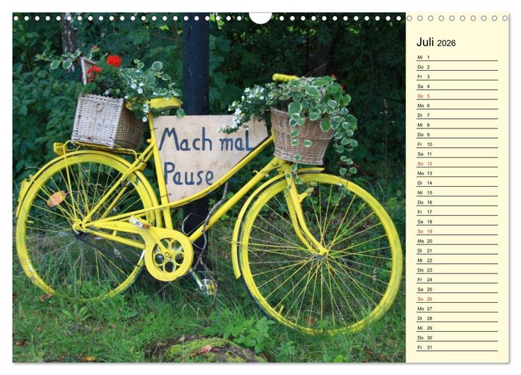 Produktbild: Drahtesel-Allerlei (Wandkalender 2026 DIN A3 quer), CALVENDO Monatskalender