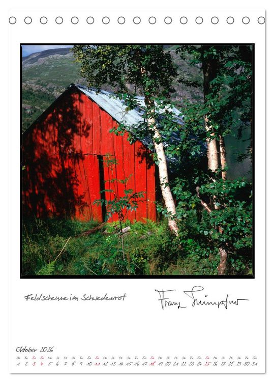 Produktbild: Norwegen analog (Tischkalender 2026 DIN A5 hoch), CALVENDO Monatskalender