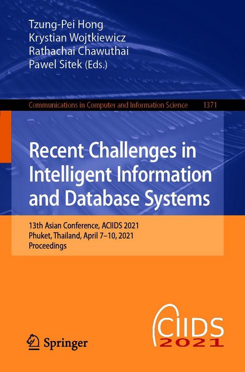 Produktbild: Recent Challenges in Intelligent Information and Database Systems
