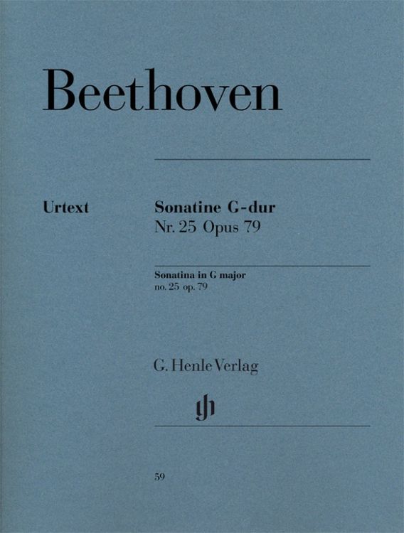 Produktbild: Ludwig van Beethoven - Klaviersonatine Nr. 25 G-dur op. 79
