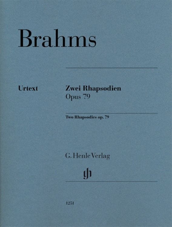 Bild vom Artikel Johannes Brahms - Zwei Rhapsodien op. 79 vom Autor Johannes Brahms