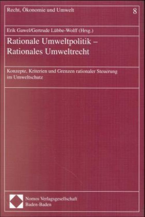 Produktbild: Rationale Umweltpolitik - Rationales Umweltrecht
