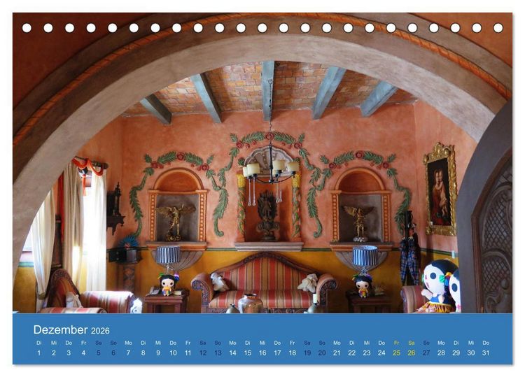 Produktbild: Viva Mexiko - Farben und Freude (Tischkalender 2026 DIN A5 quer), CALVENDO Monatskalender