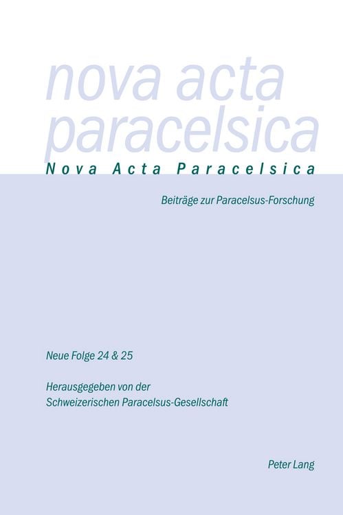 Produktbild: Nova Acta Paracelsica
