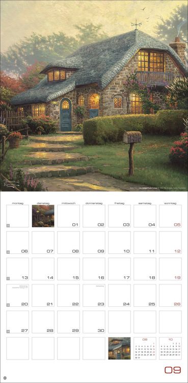 Produktbild: Thomas Kinkade: Land of Light Broschurkalender 2027
