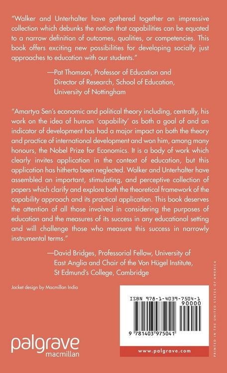 Produktbild: Amartya Sen's Capability Approach and Social Justice in Education