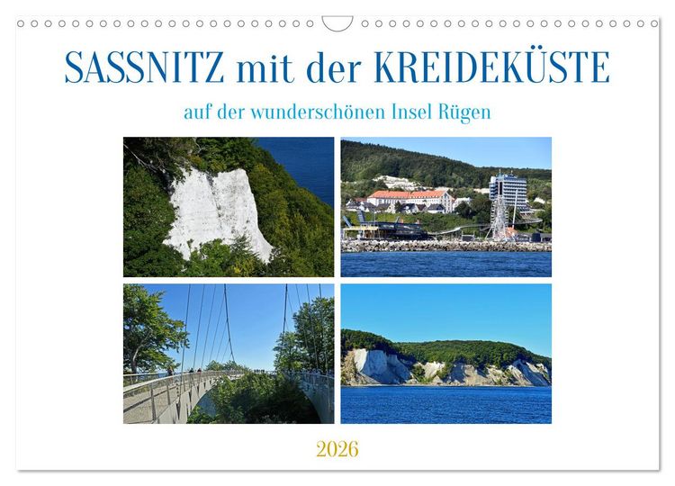 Produktbild: Sassnitz mit der Kreidek&uuml;ste (Wandkalender 2026 DIN A3 quer), CALVENDO Monatskalender