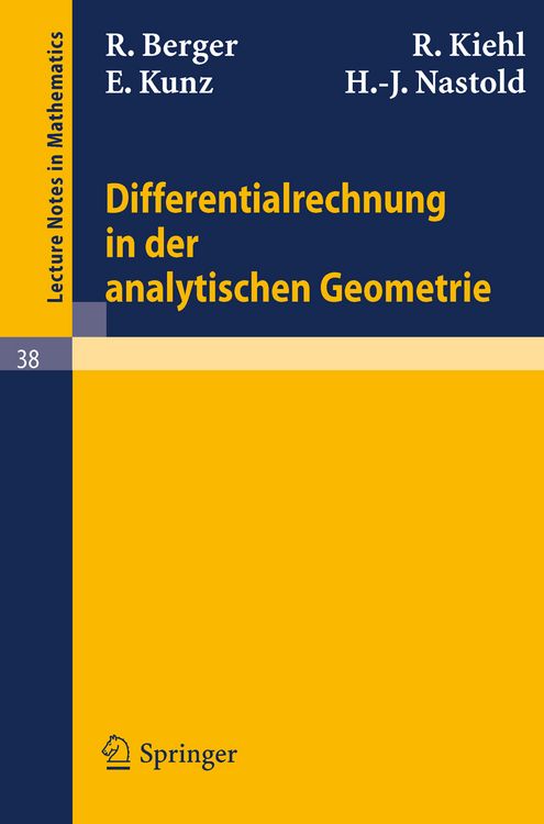 Produktbild: Differentialrechnung in der analytischen Geometrie