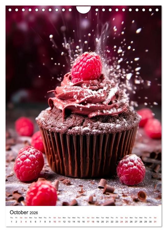 Produktbild: Yummy Cupcakes (Wall Calendar 2026 DIN A4 portrait), CALVENDO 12 Month Wall Calendar