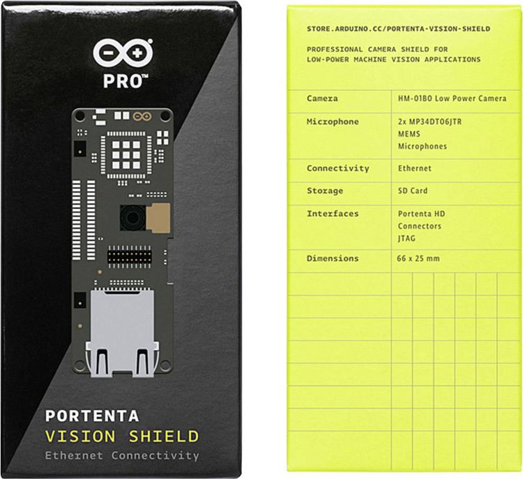 Produktbild: Arduino Portenta Vision Ethernet Erweiterungs-Platine