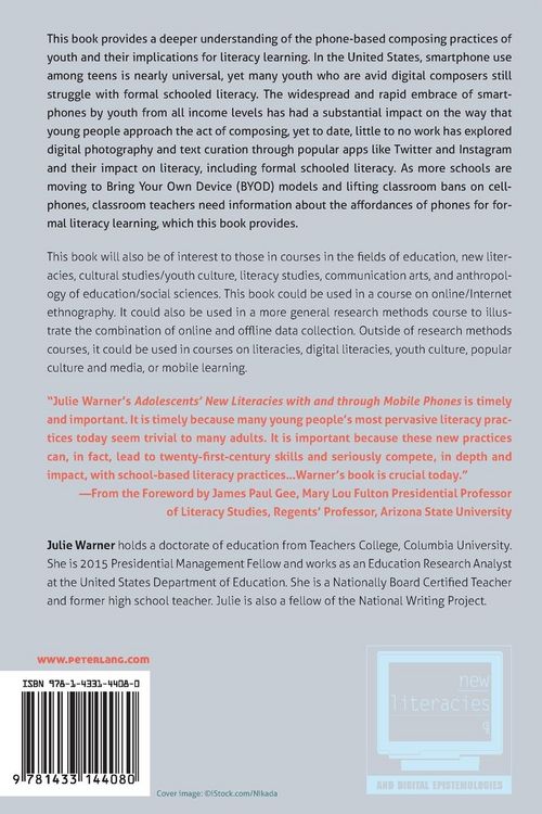 Produktbild: Adolescents&rsquo; New Literacies with and through Mobile Phones