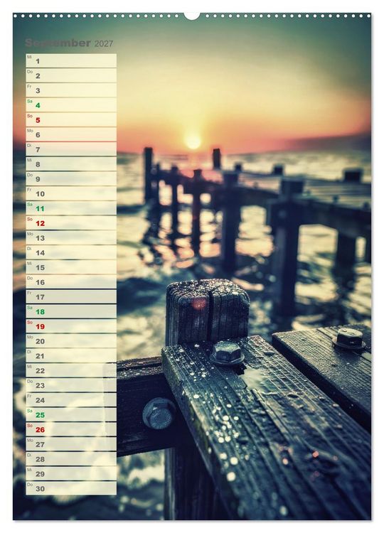 Produktbild: D&uuml;nen und Buhnen (hochwertiger Premium Wandkalender 2027 DIN A2 hoch), Kunstdruck in Hochglanz