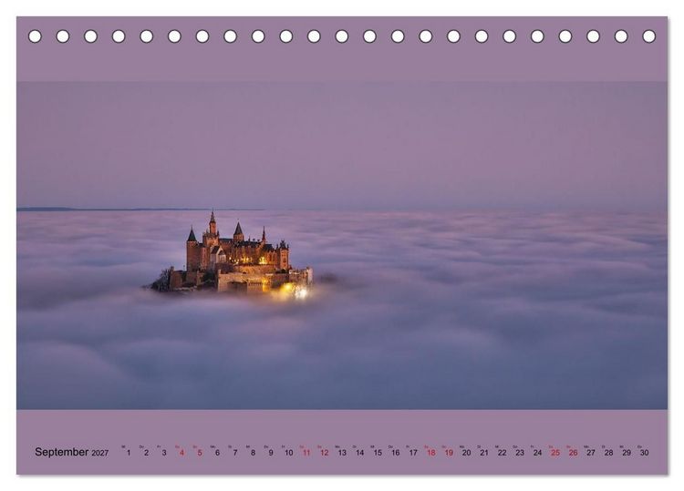 Produktbild: Fogscapes - magische Nebellandschaften (Tischkalender 2027 DIN A5 quer), CALVENDO Monatskalender