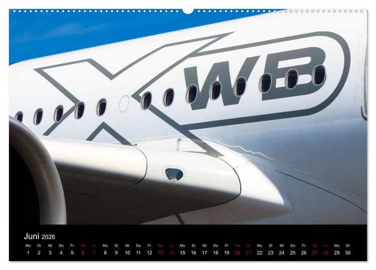 Produktbild: Airbus A350 Hautnah (hochwertiger Premium Wandkalender 2026 DIN A2 quer), Kunstdruck in Hochglanz