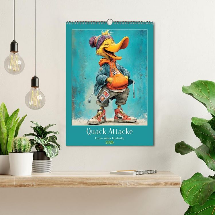 Produktbild: Quack Attacke. Enten au&szlig;er Kontrolle (Wandkalender 2026 DIN A3 hoch), CALVENDO Monatskalender