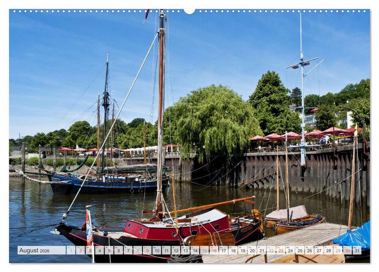 Produktbild: Hansestadt Hamburg (Wandkalender 2026 DIN A2 quer), CALVENDO Monatskalender