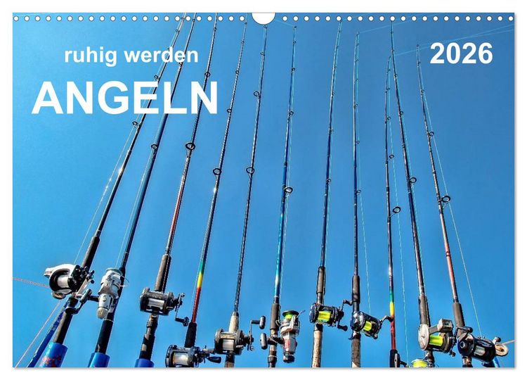 Produktbild: Ruhig werden - Angeln (Wandkalender 2026 DIN A3 quer), CALVENDO Monatskalender