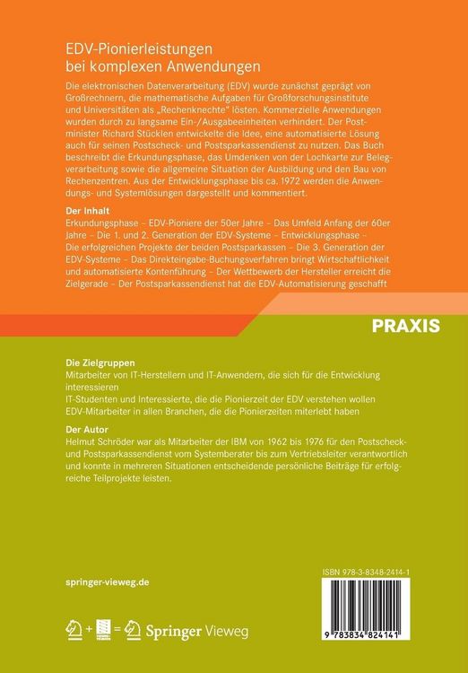 Produktbild: EDV-Pionierleistungen bei komplexen Anwendungen