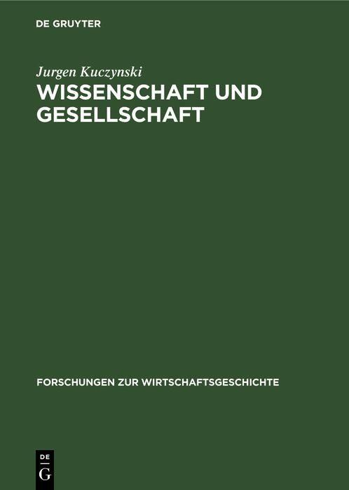 Produktbild: Wissenschaft und Gesellschaft