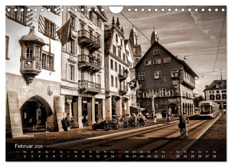 Produktbild: Gutes altes Z&uuml;rich (Wandkalender 2026 DIN A4 quer), CALVENDO Monatskalender