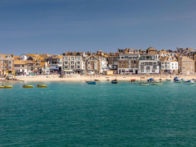 Produktbild: CALVENDO Puzzle Hafenpromenade von St. Ives, Cornwall, S&uuml;dengland 1000 Teile Lege-Gr&ouml;&szlig;e 64 x 48 cm Foto-Puzzle Bild von Christian M&uuml;ringer