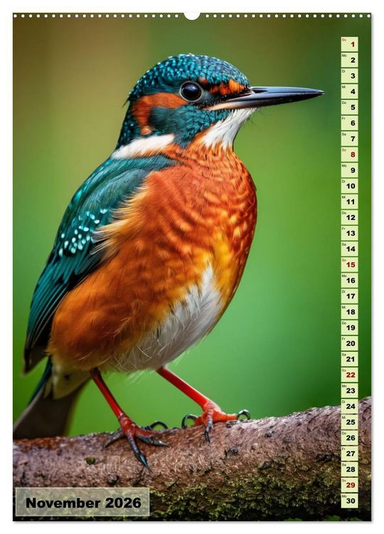Produktbild: Die buntesten V&ouml;gel der Welt (hochwertiger Premium Wandkalender 2026 DIN A2 hoch), Kunstdruck in Hochglanz