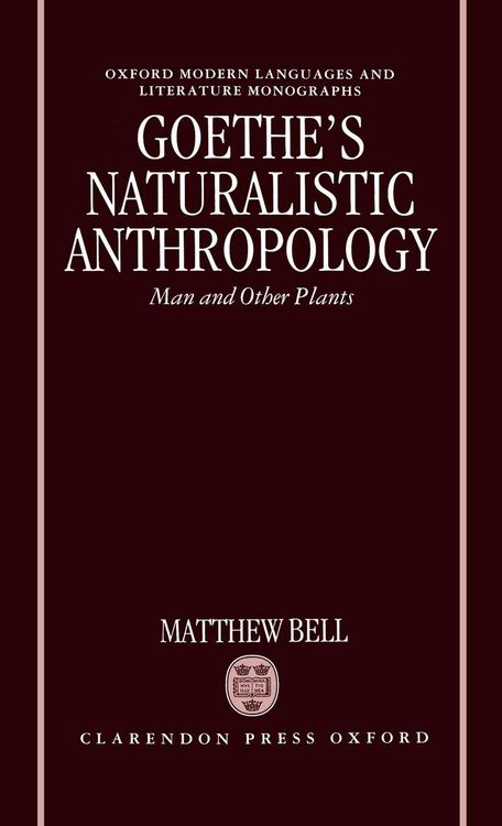 Produktbild: Goethe's Naturalistic Anthropology