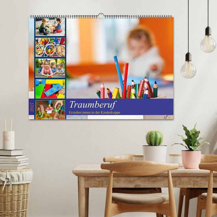 Produktbild: Traumberuf - Erzieher:innen in der Kinderkrippe (Wandkalender 2027 DIN A2 quer), CALVENDO Monatskalender