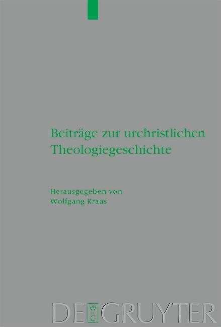 Produktbild: Beitr&auml;ge zur urchristlichen Theologiegeschichte