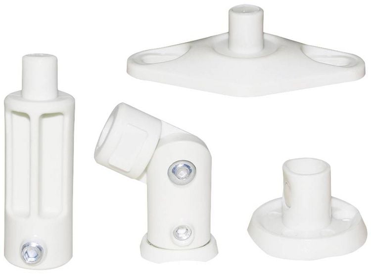 Produktbild: Neomounts SPEAKER-W100 Lautsprecher-Deckenhalterung Neigbar Boden-/Deckenabstand (max.): 14.2 cm Wei&szlig; 1 St.