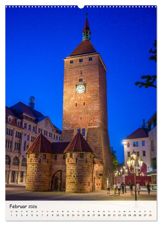 Produktbild: N&uuml;rnberg - Die faszinierende historische Altstadt (hochwertiger Premium Wandkalender 2026 DIN A2 hoch), Kunstdruck in Hochglanz