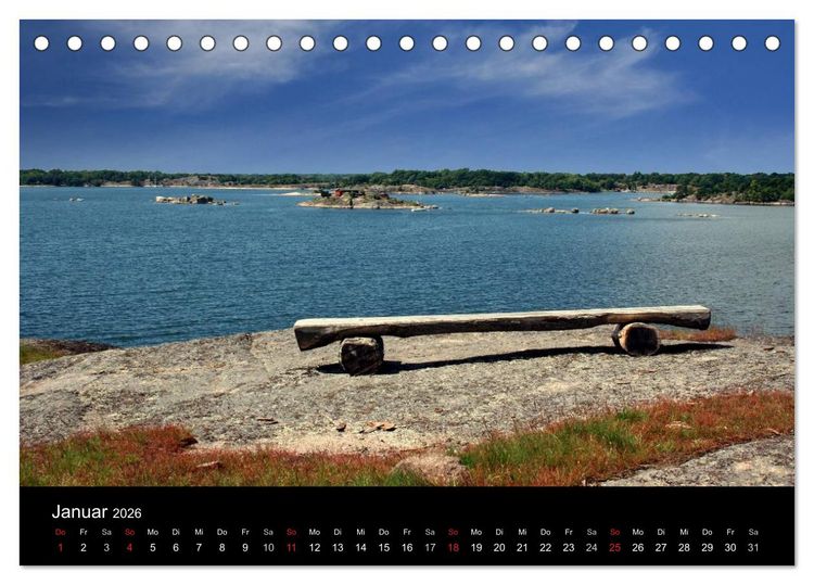 Produktbild: S&uuml;dschwedens Sch&auml;renk&uuml;ste (Tischkalender 2026 DIN A5 quer), CALVENDO Monatskalender