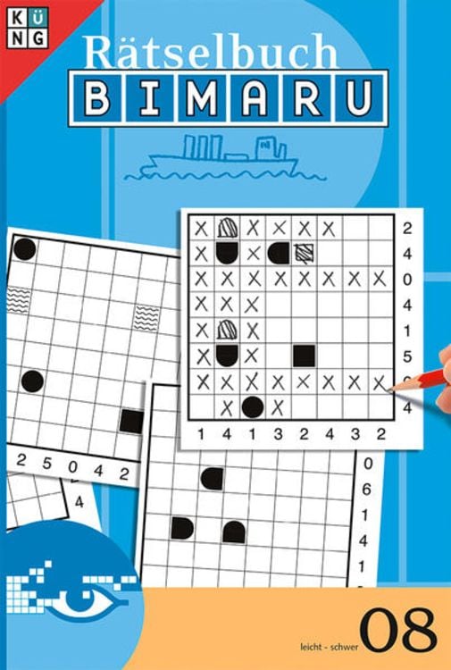 Produktbild: Bimaru Rätselbuch 08 (Schiffe versenken)