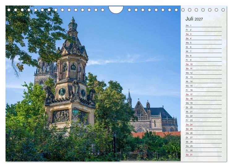 Produktbild: Magdeburg an der Elbe - Der Planer (Wandkalender 2027 DIN A4 quer), CALVENDO Monatskalender
