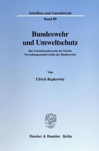 Produktbild: Bundeswehr und Umweltschutz.