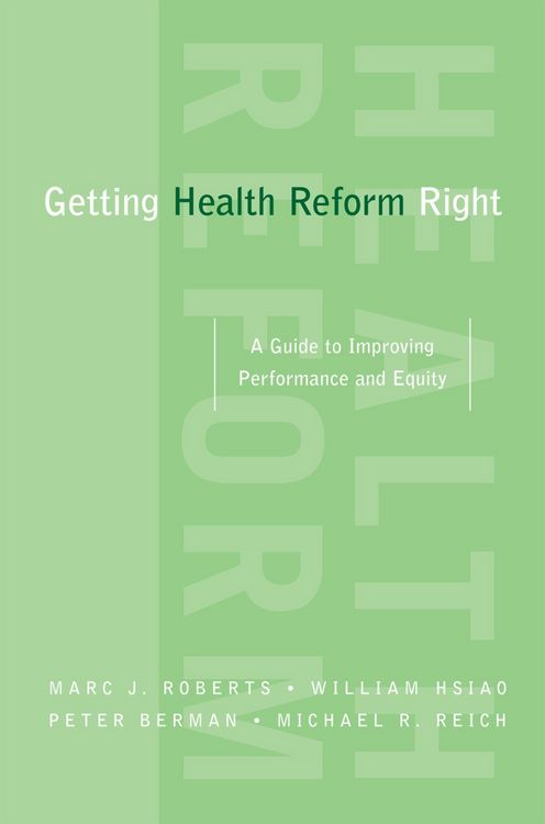 Produktbild: Getting Health Reform Right
