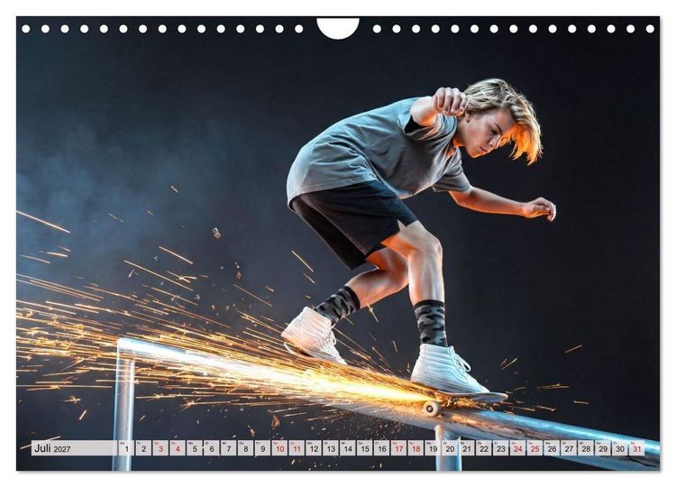Produktbild: Dimensionen des Skateboarding (Wandkalender 2027 DIN A4 quer), CALVENDO Monatskalender