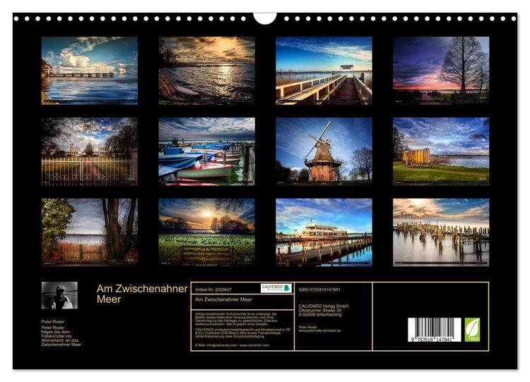 Produktbild: Am Zwischenahner Meer (Wandkalender 2026 DIN A3 quer), CALVENDO Monatskalender