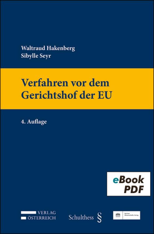Produktbild: Verfahren vor dem Gerichtshof der EU
