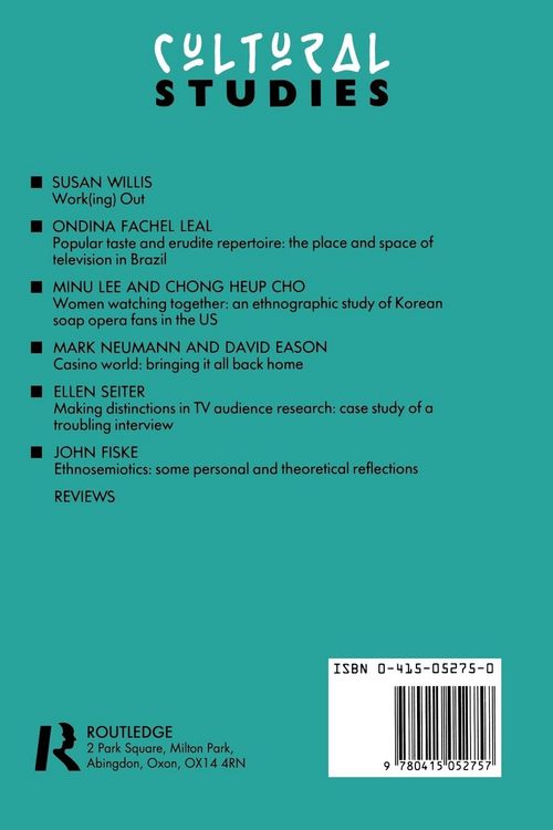 Produktbild: Cultural Studies