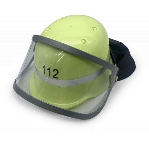 Produktbild: BestSaller 1401 - Kinder-Feuerwehr-Helm (original dt.) mit Klappvisier, verstellbare Passform f&uuml;r Kopfumfang von 47-58 cm