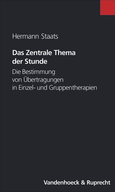 Produktbild: Staats, H: Das zentrale Thema der Stunde